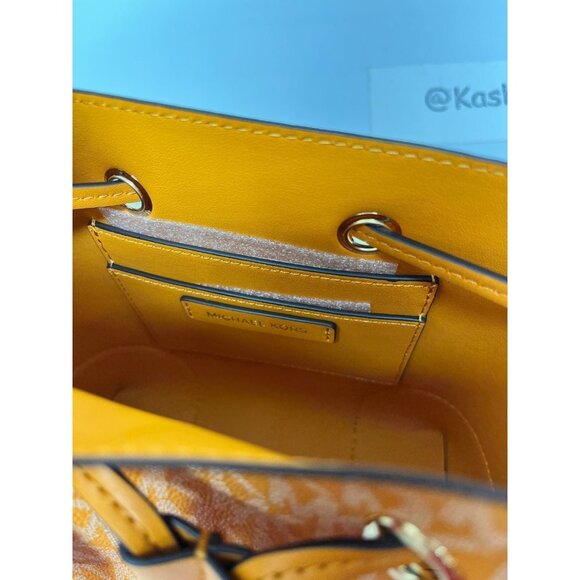 Michael Kors bucket bag mercer small drawstring messenger purse honeycomb multi - Picture 8 of 12